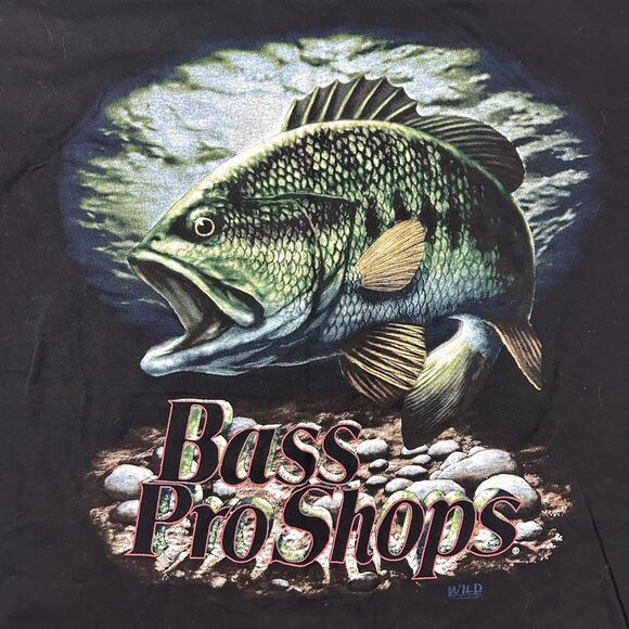 Vintage Bass Pro Shops Graphic Shirt Men’s XL Fishing Wild Wear USA 90s Rare - Picture 7 of 11